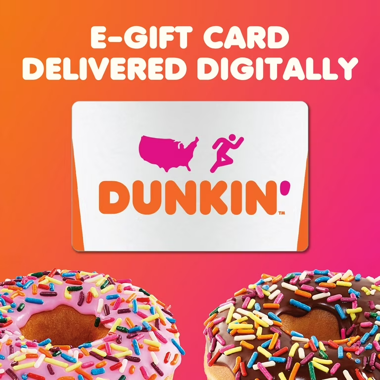 $15 GIFT CARD FROM DUNKIN'